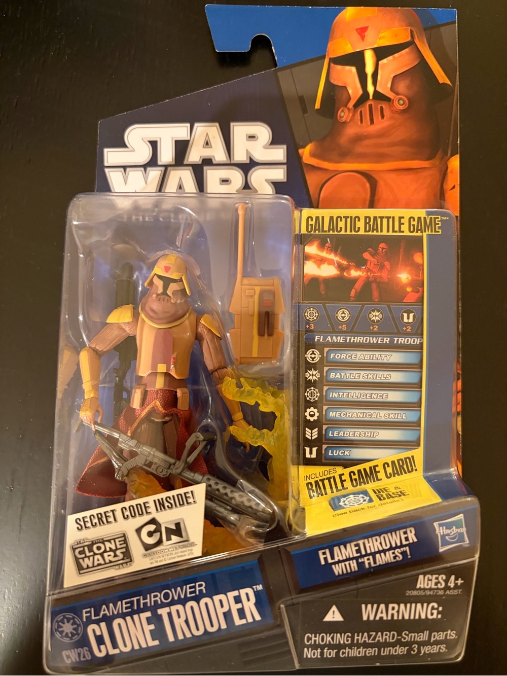 Hasbro Star Wars Clone Trooper Packaging Art - Yellow & Red Accents